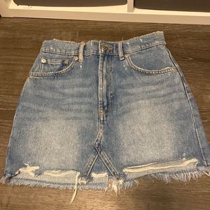 ZARA mini jean skirt